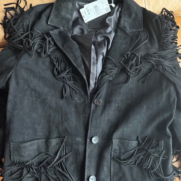 100% Suede Fringe Jacket - Picture 1 of 9
